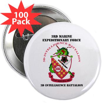 3IB - M01 - 01 - 3rd Intelligence Battalion with Text - 2.25" Button (100 pack) - Click Image to Close